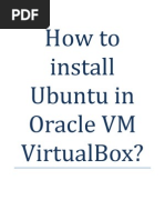 How To Install Ubuntu in Oracle VM VirtualBox