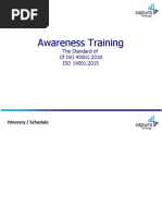 ISO 45001 and ISO 14001 Awareness Training Slide R1