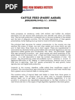 Project Report On Cattle Feed (Pashu Aahar)