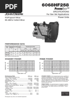 Specifications For Gen Set Applications Power Units: TA LUFT Approved at 1500 RPM EPA - CARB Tier 1 Certified at 1800 RPM