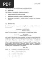 Experiment 4 Preparation and Dilution of Iron (Iii) Chloride Solution 4.1 Objectives