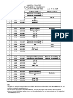 Sarsuna College Department of Commerce CLASS ROUTINE 2020-2021