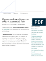 If You Can Dream It .. You Can Achieve It As Well - If You Can Dream It You Can Do It-A Successful Rule