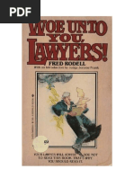 Woe Unto You Lawyers Rodell