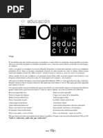 Teatro y Educacion El Arte de La Seduccion PDF