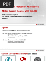 Over Current Protection Alternatives Motor Current Control With INA240