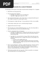 Biohazard Spill Clean Up Procedure