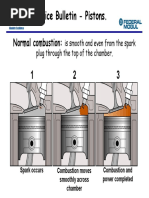 Service Bulletin - Pistons.: Normal Combustion