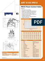 ART 6100 PN16: PN16 Float Control Valve