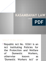 Kasambahay Law Powerpoint Presentation