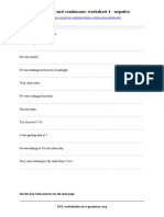 Past Simple + Past Continuous Negative - Exercise 4