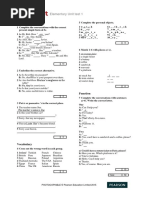 Elementary Unit Test 1: Grammar