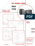 JWS-165 Well Service Pump: Parts List