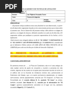 Tecnica de Litigación Caso Candelaria Homicidio Calificado