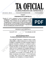 Gaceta Oficial Extraordinaria 6611 Inamovilidad Laboral 2020 2022