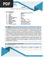 Sílabo - Epistemologia de Las Ciencias Sociales