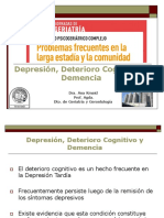 Depresión, Deterioro Cognitivo y Demencia. Dra. Ana Kmaid Prof. Agda. Dto. de Geriatría y Gerontología PDF