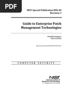 Guide To Enterprise Patch Management Technologies: NIST Special Publication 800-40 Revision 3