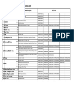 Equipment List - Sodium Hypochlorite Generation Plant