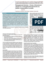 Food Cold Chain Management System - From A Structured Theoretical Analysis To A Conceptual Framework On Perishable Commodities in India