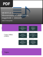 Measurement of Earthquakes Magnitude v. Intensity: Allan B. Benogsudan