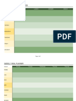 Weekly Meal Planner: Breakfast Lunch Dinner Snack