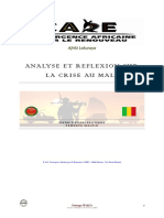 Analyse Et Reflexion Sur La Crise Au Mali