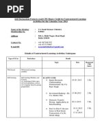 Self-Declaration Form To Avail CPE Hours Credit For Unstructured Learning Activities For The Calendar Year 2013