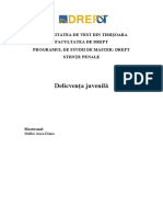 Referat Delicventa Juvenila