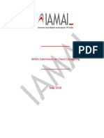 IAMAI Submission On Cloud Computing