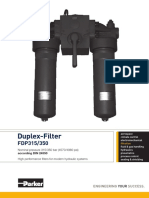 Duplex-Filter: Nominal Pressure 315/350 Bar (4570/4980 Psi) High Performance Filters For Modern Hydraulic Systems