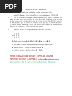 Examen de Algebra