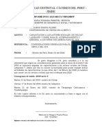 Informe de Capacitaciones de Actores Sociales para El 2020.