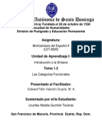 Práctica, Funciones Gramaticales