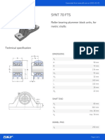 Synt 70 FTS: Roller Bearing Plummer Block Units, For Metric Shafts