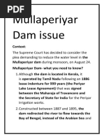 Mullaperiyar Dam Issue: The Supreme Court Has Decided To Consider The Plea Demanding To Reduce The Water Level in The