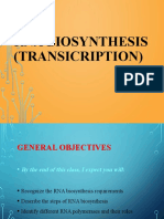 Rna Biosynthesis (Transicription)