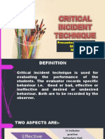 Critical Incident Technique