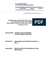 Estudio Mecanica de Suelo Gasolinera