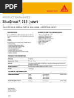 Sikagrout®-215 (New) : Product Data Sheet