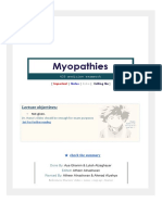 Myopathies: Lecture Objectives