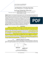 Modeling and Simulation of Turning Operation