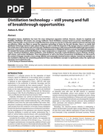 Advancement in Distillation Technology