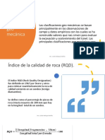 Clasificación Geo Mecánica: Msc. Carlos Reátegui Ordoñez