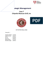 Strategic Management: Case 7 Chipotle Mexican Grill, Inc