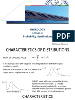 Hydrology Lesson 3 Probability Distributions: Stefania Tamea