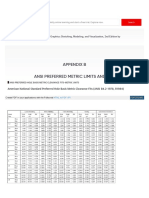 Shaft and Hole fit-ANSI-Metric