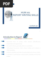 HUM 102 Report Writing Skills