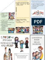 Triptico Nuevo Rol Del Docente