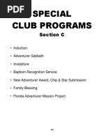 Special Club Programs: Section C